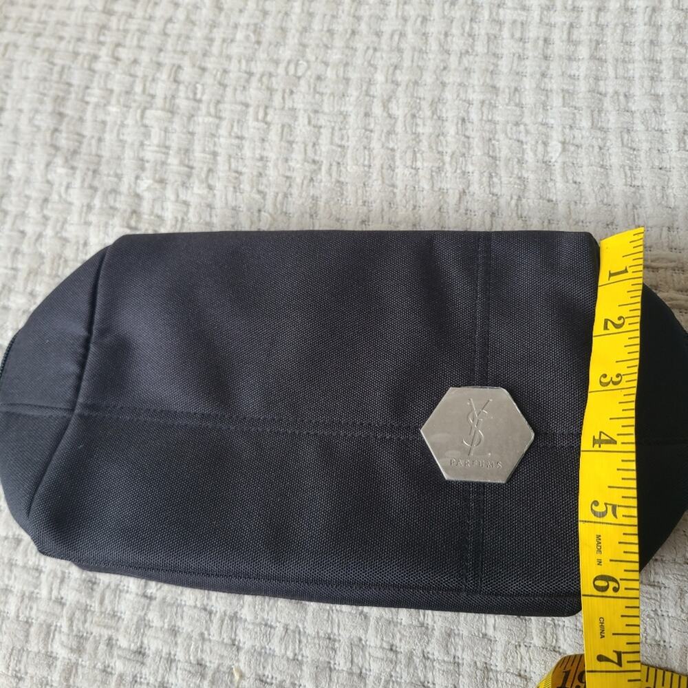 YSL Perfums Black Cosmetic Pouch Bag Travel Bag - Picture 8 of 8